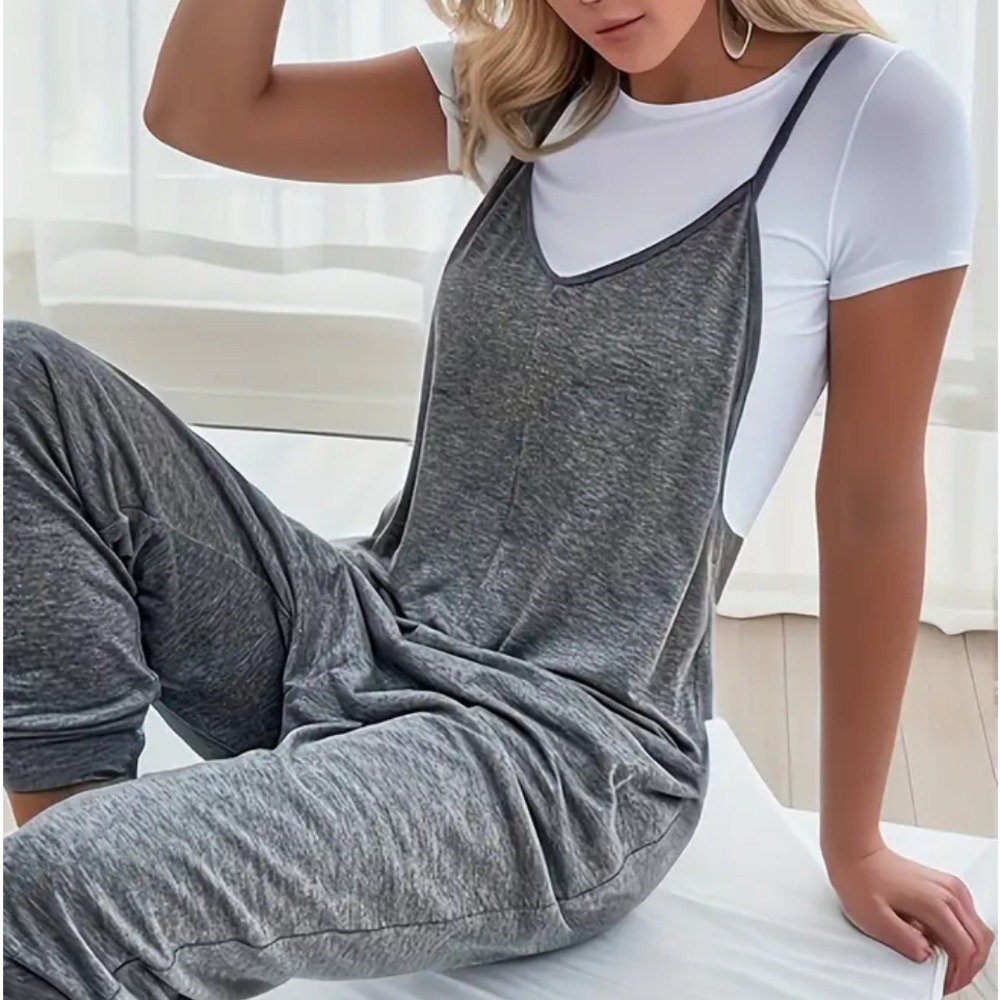 GRAY JUMPSUIT ROMPER